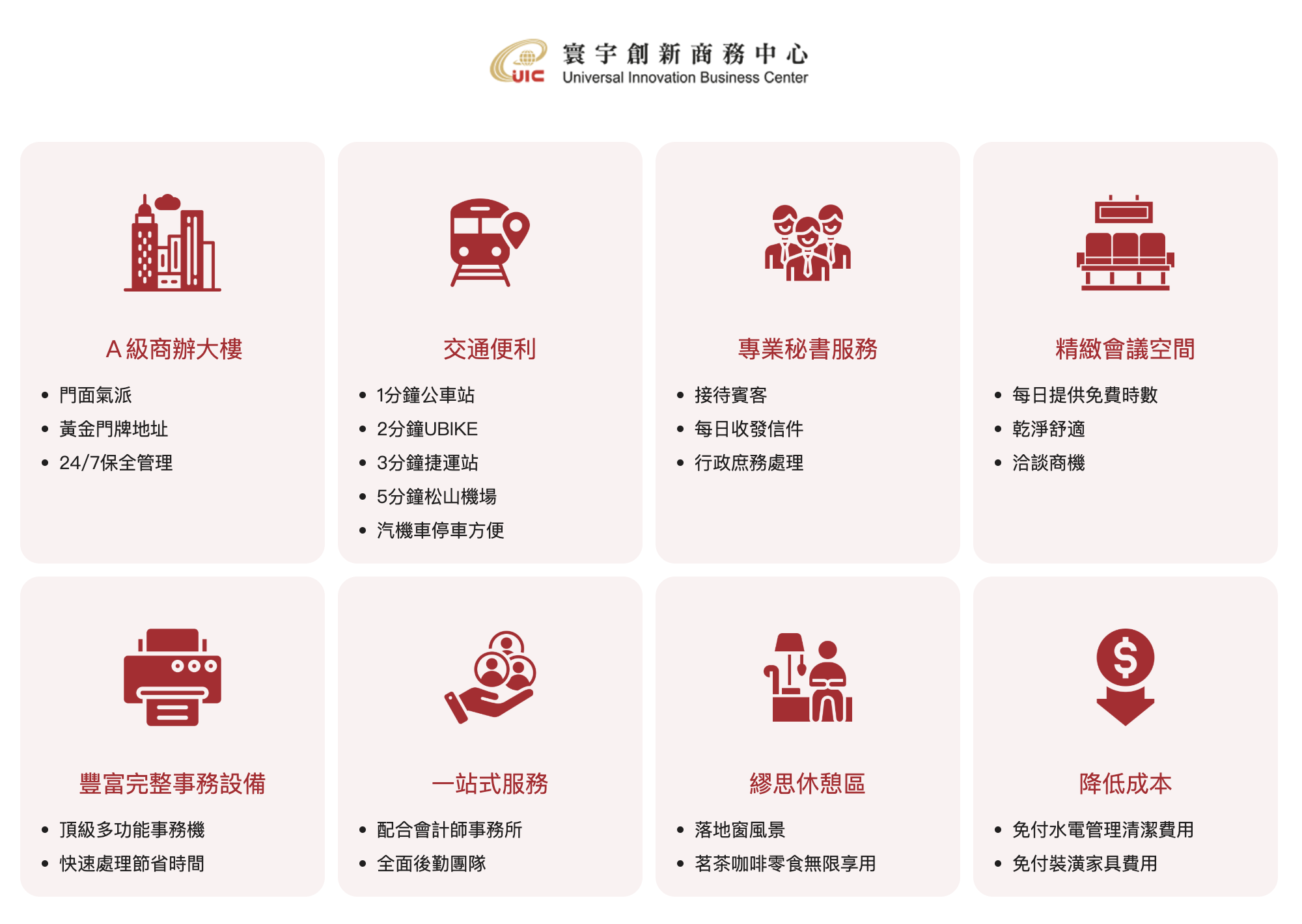 最優質微型、小型與個人辦公室租借|寰宇創新商務中心